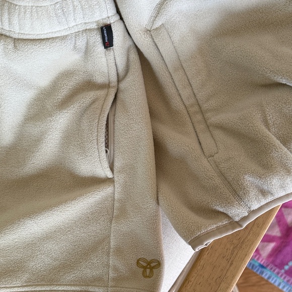 Aritzia Golden Polartec Mockneck Hoodie and Shorts Set - Picture 5 of 10